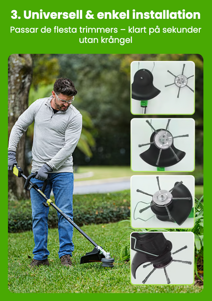 GräsKraf™ – Förvandla din trimmer till en kraftfull ogräsrensare (150mm)