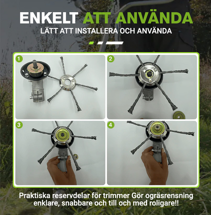 GräsKraf™ – Förvandla din trimmer till en kraftfull ogräsrensare (150mm)