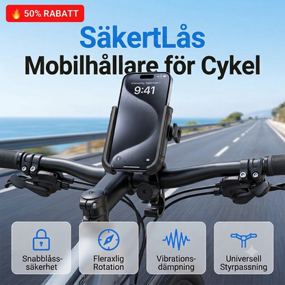 🚲 NordiLock™ Cykelhållare för mobil – Säkert grepp & enkel navigering på varje cykeltur