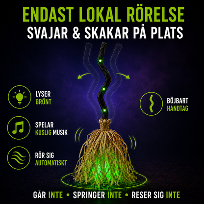 GlödKvast™ – den magiska häxborsten som lyser upp entrén