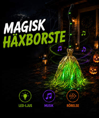 GlödKvast™ – den magiska häxborsten som lyser upp entrén