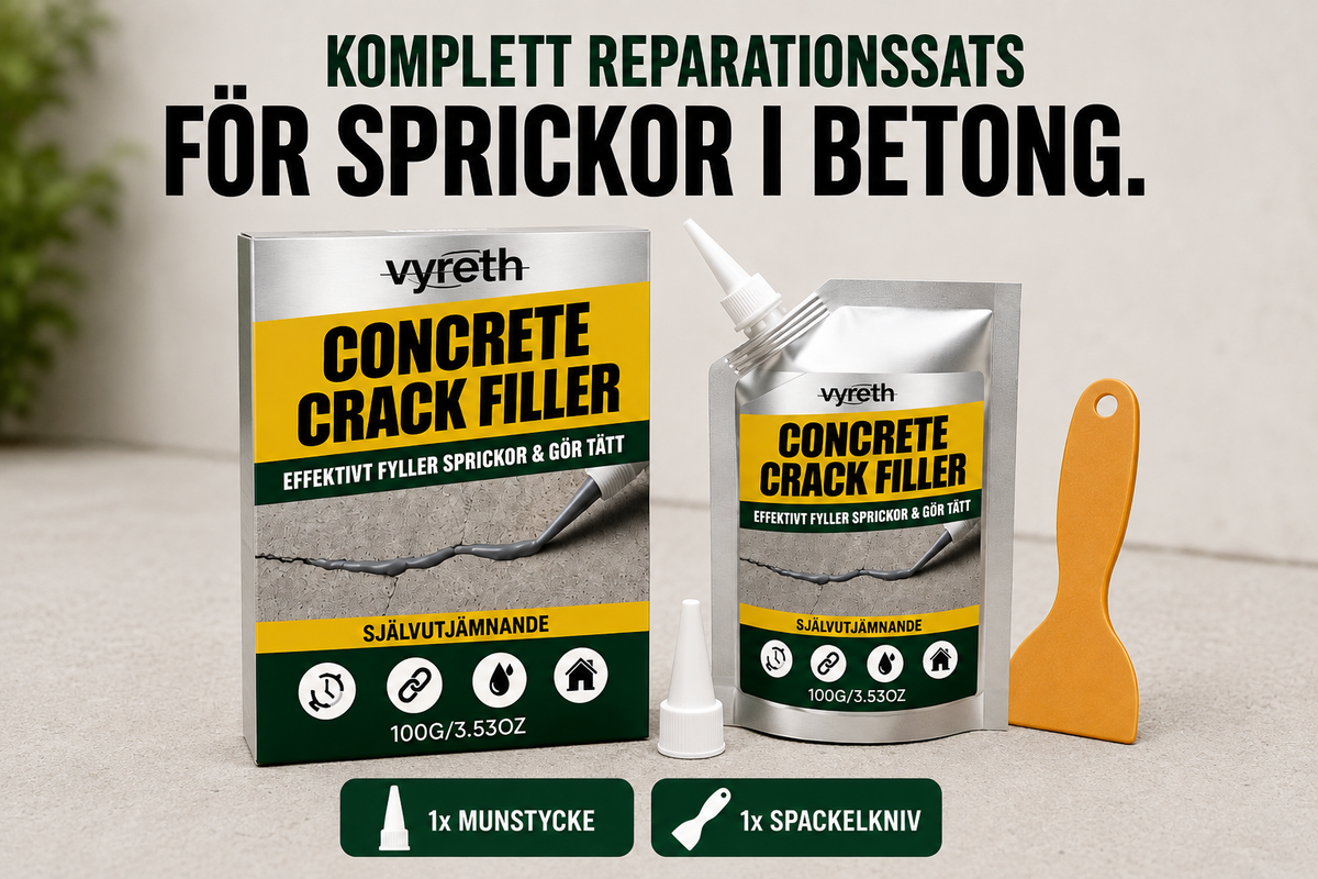 SprickFix™ - Sprickfyllare – täta betongsprickor innan de blir större