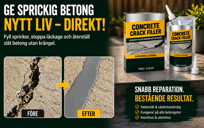 SprickFix™ - Sprickfyllare – täta betongsprickor innan de blir större