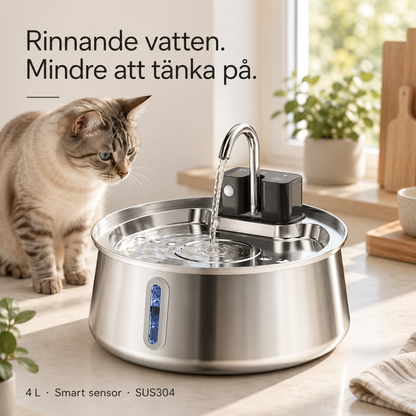 Källro™ – Smart vattenfontän med rinnande vatten (+Gratis gåva)