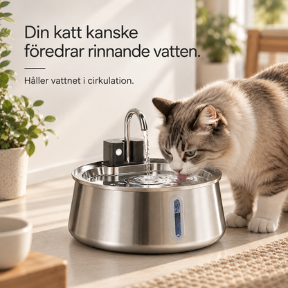 Källro™ – Smart vattenfontän med rinnande vatten (+Gratis gåva)