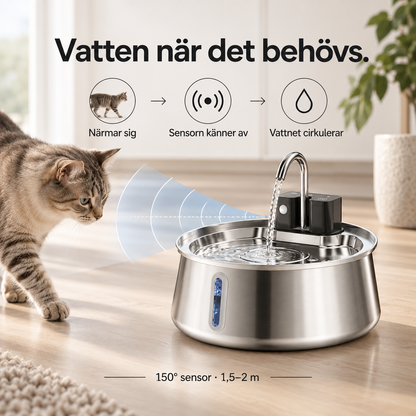 Källro™ – Smart vattenfontän med rinnande vatten (+Gratis gåva)