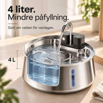 Källro™ – Smart vattenfontän med rinnande vatten (+Gratis gåva)