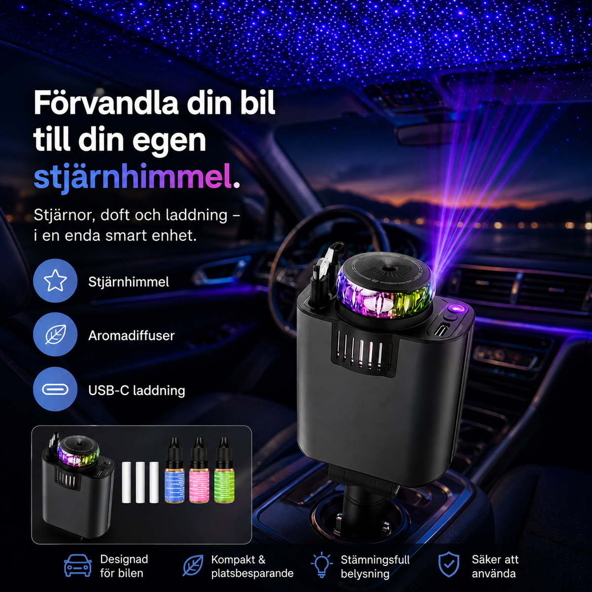 Stjärnro™ – förvandla din bil till din egen stjärnhimmel