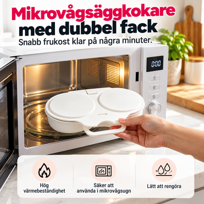 ÄggSnabb™ – Äggkokare för mikrovågsugn – Slipp stekpannan