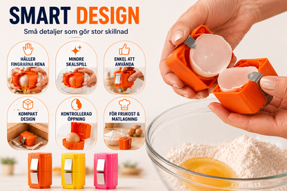 Äggla™ – Knäck ägget utan skalbitar