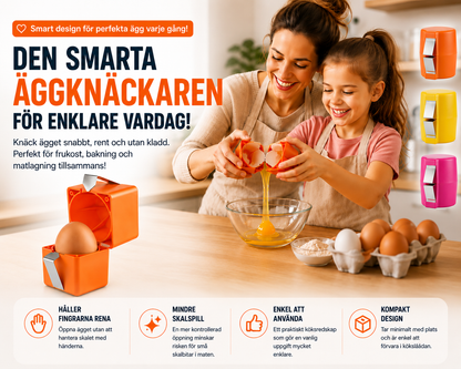 Äggla™ – Knäck ägget utan skalbitar