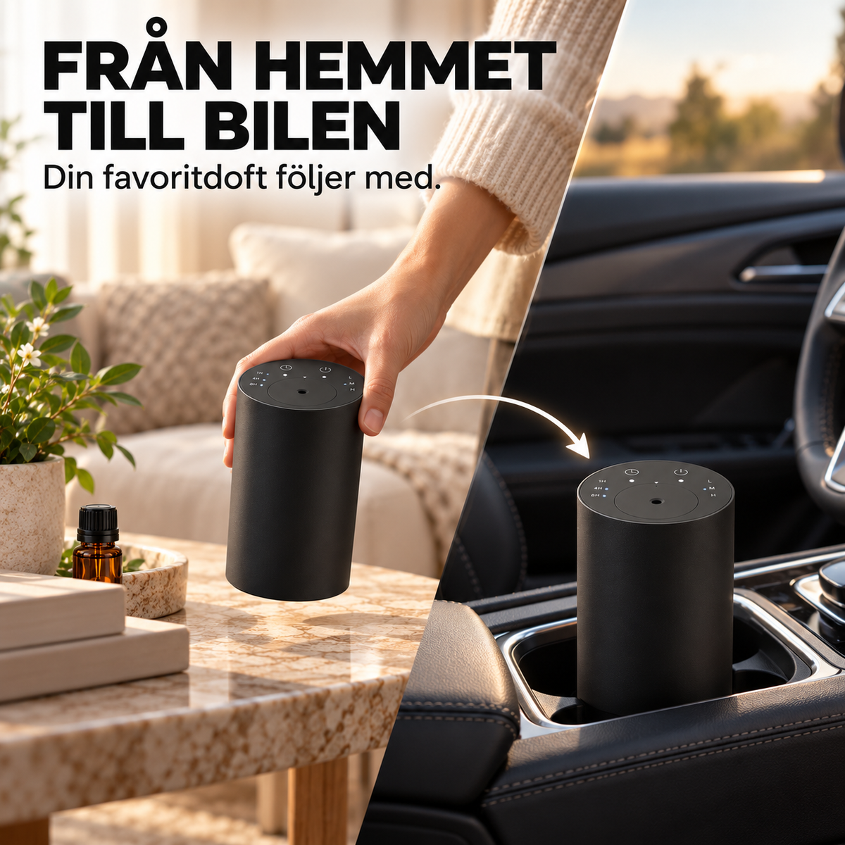 Doftpuls™ – Vattenfri doftspridare för hem & bil