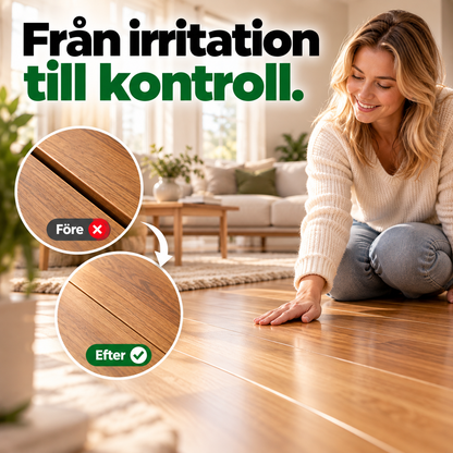 Plankgrepp™ – Stäng golvspringor utan att lägga om golvet