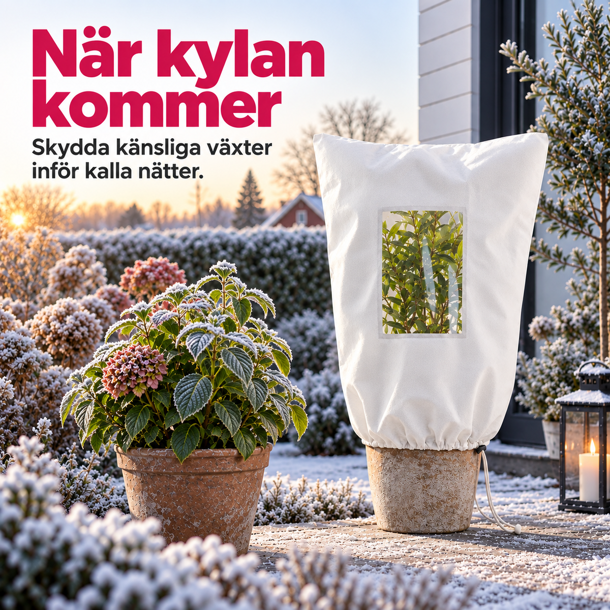 FrostVakt™ – Växtskydd mot frost med visningsfönster | 🎃 Gratis Halloweenpresent