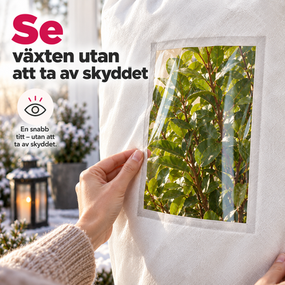 FrostVakt™ – Växtskydd mot frost med visningsfönster | 🎃 Gratis Halloweenpresent