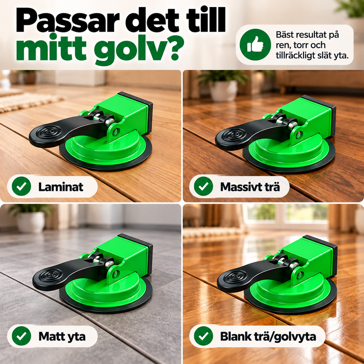 Plankgrepp™ – Stäng golvspringor utan att lägga om golvet