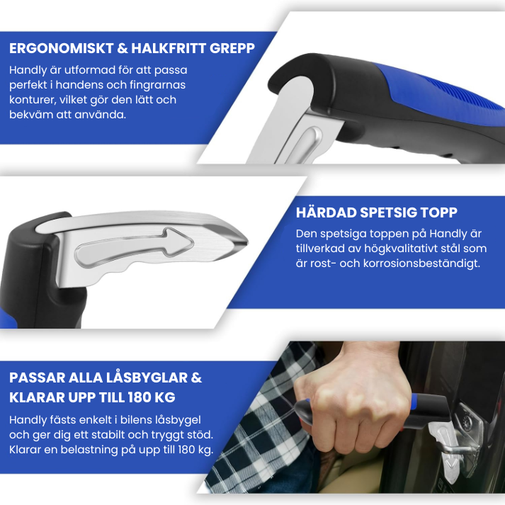 BilGrip™ | Hjälpmedel för bilen – Säkrare i- och urstigning