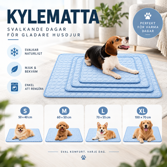 ❄️NordPaws™ Självkylande Matta | Sval Komfort för Hundar