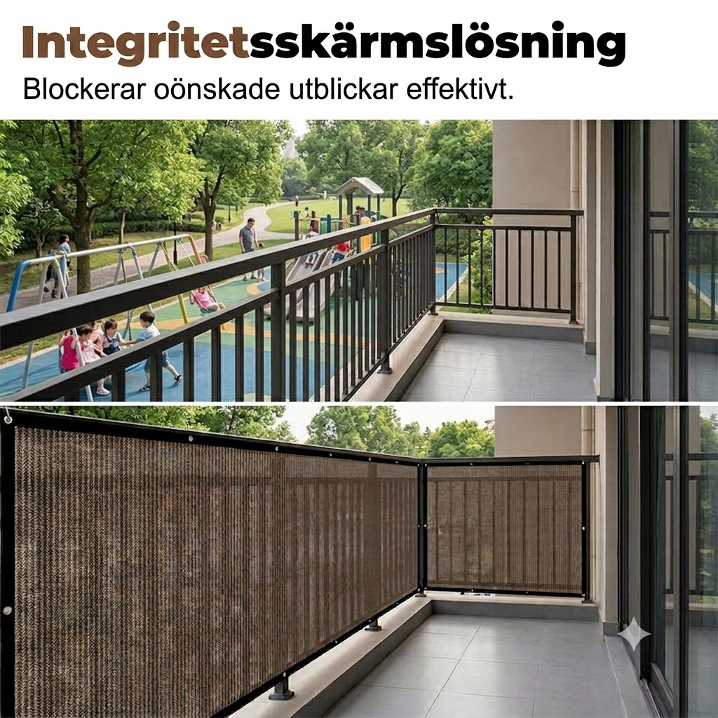 NordShade™ | Ventilerande Skuggduk för Trädgård, Altan & Balkong – Komfort Året Runt