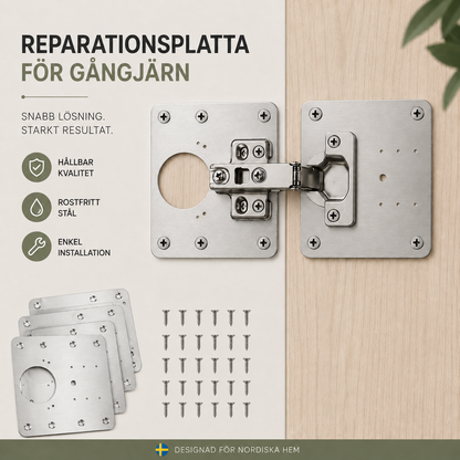 Gångjärnsdoktorn™ – laga lösa skåpsgångjärn på minuter – 5 st / 10 st
