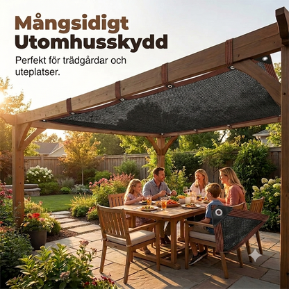 NordShade™ | Ventilerande Skuggduk för Trädgård, Altan & Balkong – Komfort Året Runt
