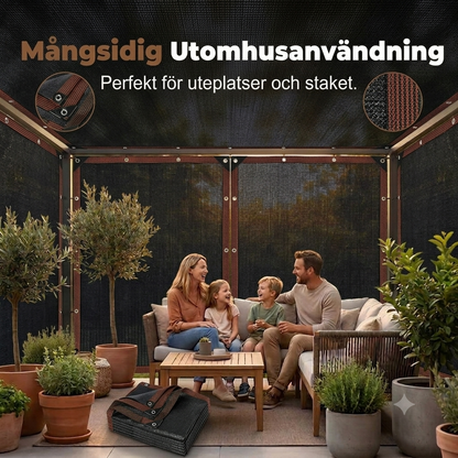 NordShade™ | Ventilerande Skuggduk för Trädgård, Altan & Balkong – Komfort Året Runt