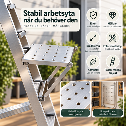 StepSafe™ – Bredare arbetsyta för stegen