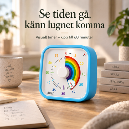 Regnbågsro™ – Se tiden gå, känn lugnet komma | Visuell timer