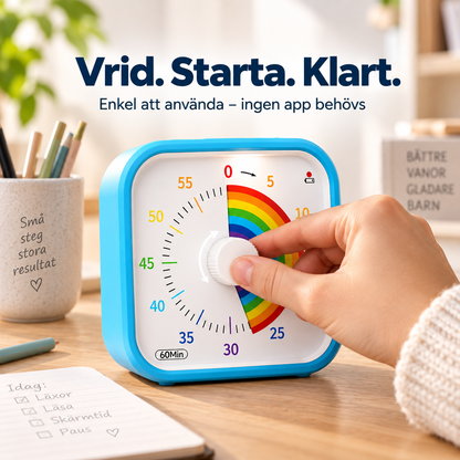 Regnbågsro™ – Se tiden gå, känn lugnet komma | Visuell timer