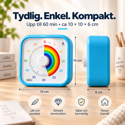 Regnbågsro™ – Se tiden gå, känn lugnet komma | Visuell timer