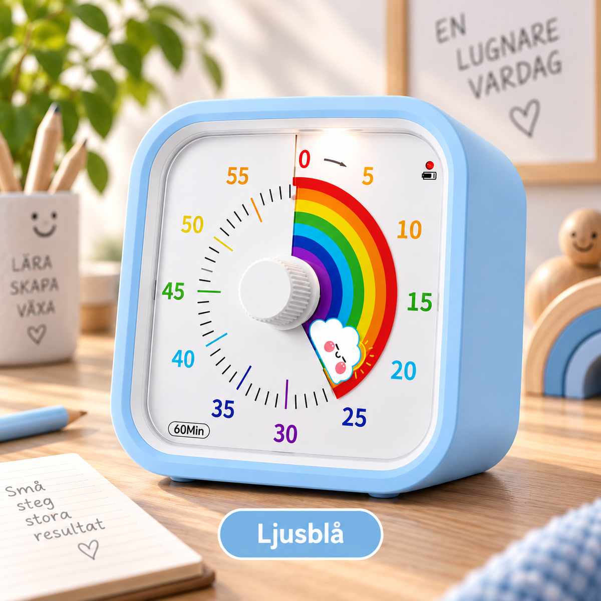 Regnbågsro™ – Se tiden gå, känn lugnet komma | Visuell timer