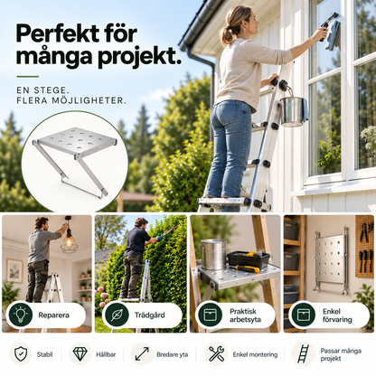 StepSafe™ – Bredare arbetsyta för stegen