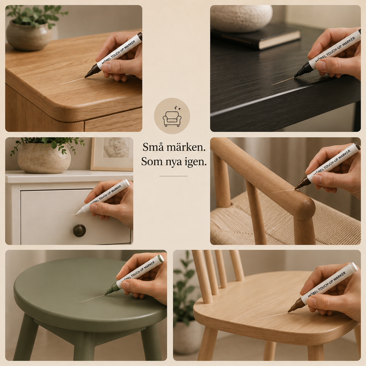 Fixera™ Möbelreparationskit - 21 delar för hemmets små touch-ups