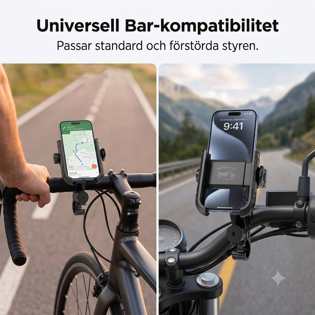 🚲 NordiLock™ Cykelhållare för mobil – Säkert grepp & enkel navigering på varje cykeltur