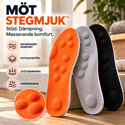 StegMjuk™ – Masserande inläggssulor med fotvalvsstöd & stötdämpning
