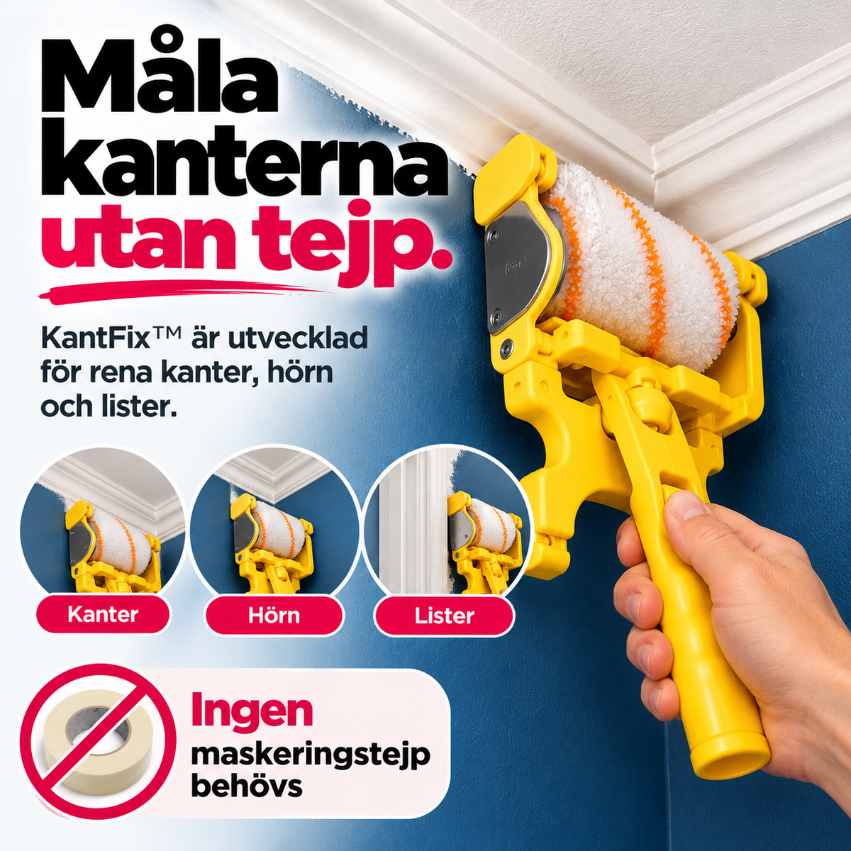 KantFix™ – Måla kanter, hörn & lister utan tejp