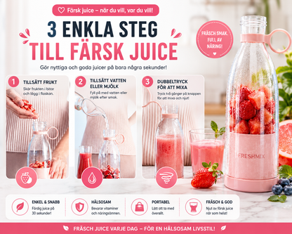 Livva™ – Din smoothie, var du än är – Med rengöringsborste