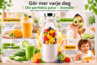 Livva™ – Din smoothie, var du än är – Med rengöringsborste