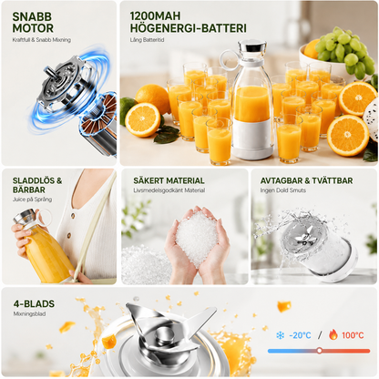 Livva™ – Din smoothie, var du än är – Med rengöringsborste