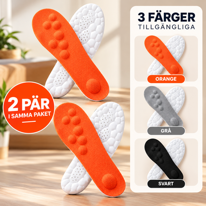StegMjuk™ – Masserande inläggssulor med fotvalvsstöd & stötdämpning