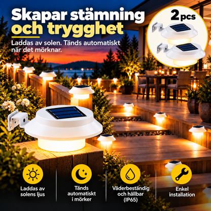 Skymningsvakten™ – Smart Solcellslampa med Automatisk Belysning