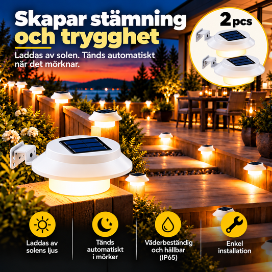 Skymningsvakten™ – Smart Solcellslampa med Automatisk Belysning