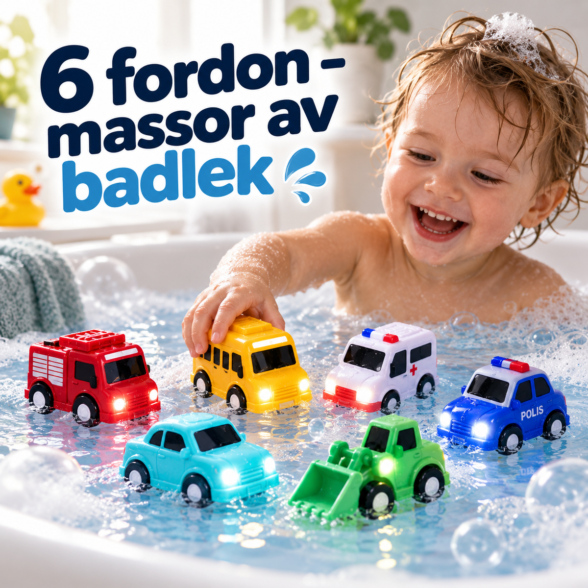BadGlow™ – Lysande badleksaker, 6-pack