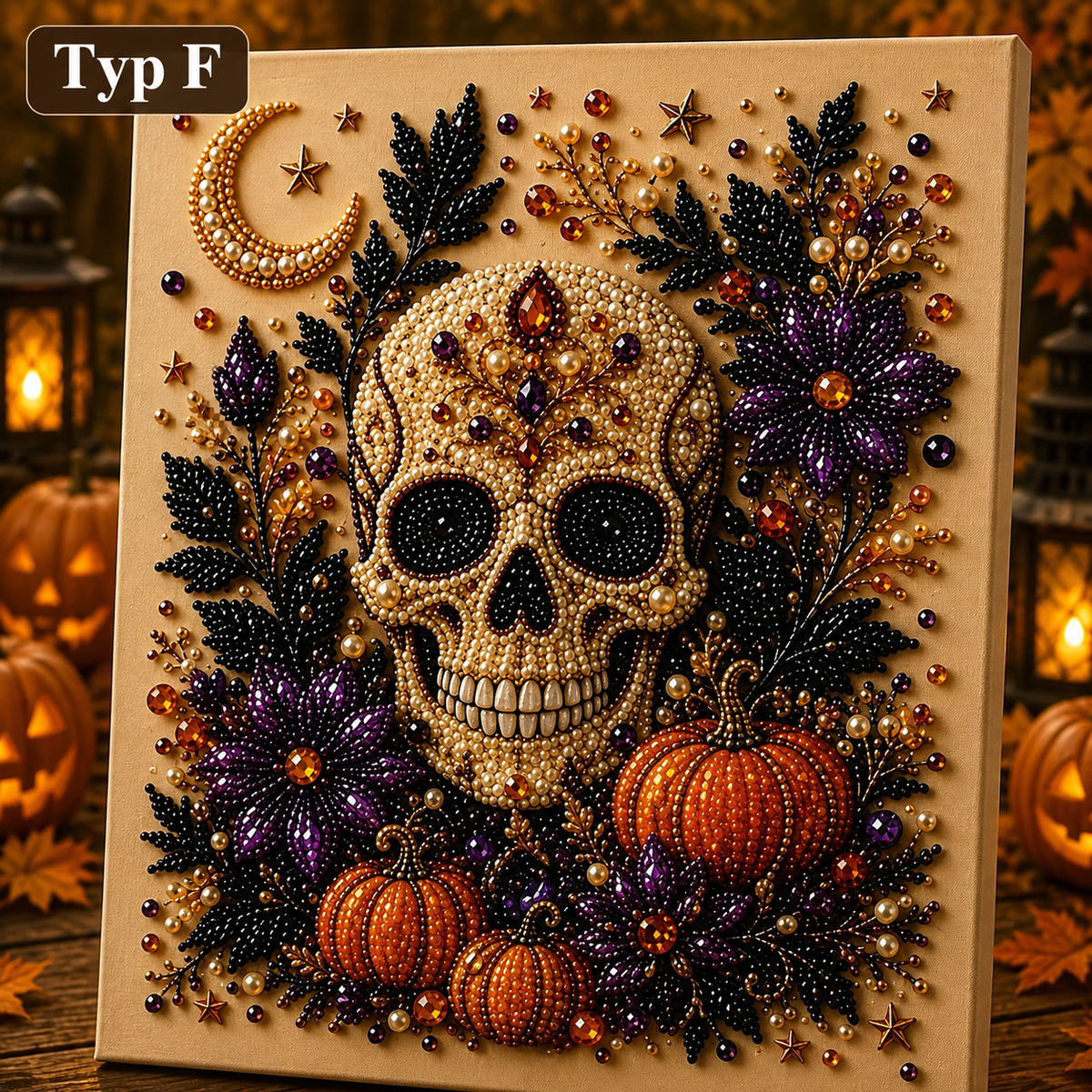 Glimmerkonst™ – Skapa magisk Halloweenkonst, pärla för pärla