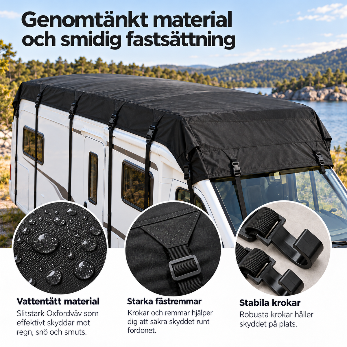 Takmössan™ – Skydda Taket på Husbilen & Husvagnen