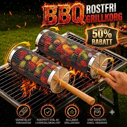 GrillSpin™ 360° roterande - Slipp vända varje grönsak för hand