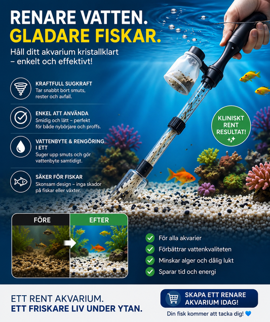AquaClean™ – Kristallklart vatten. Enklare akvarievård