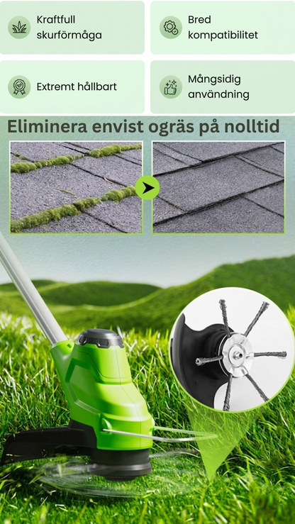 GräsKraf™ – Förvandla din trimmer till en kraftfull ogräsrensare (150mm)