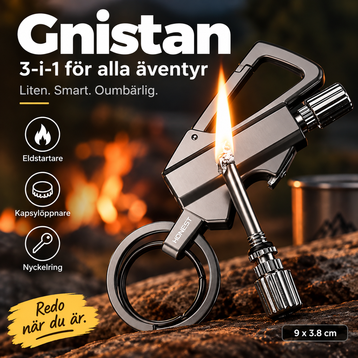 Gnistan™ – Eldstartaren som alltid följer med