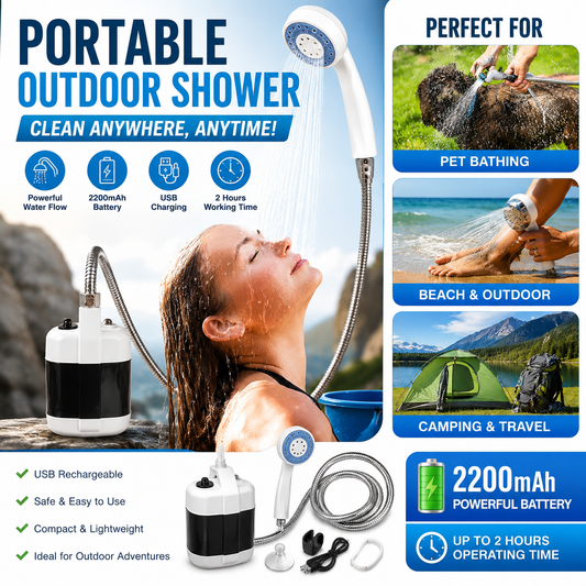 🚿CampFlow™ - Duscha var som helst, när som helst!